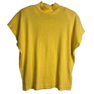 Vintage 80s Mockneck Top Sz Small, No Sleeve